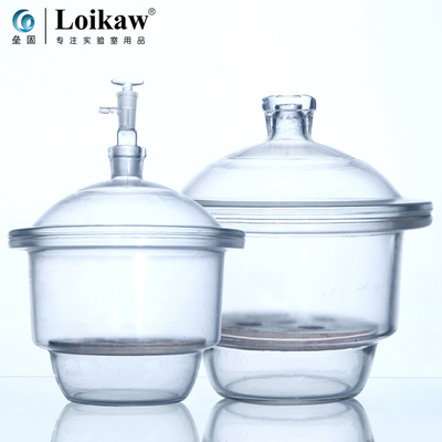 极速玻璃真空干燥器皿罐ml210/240/300/3L50/400mm玻璃干燥器实