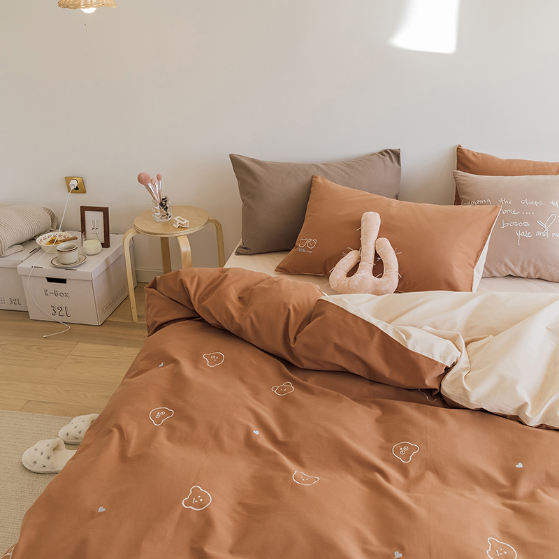 极速100支双股婴儿棉p贡缎全棉磨毛四件套高支高密双人床上用品1.