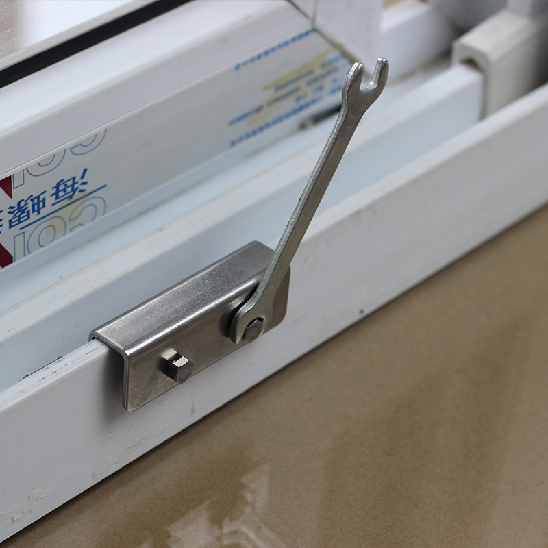 极速窗锁塑钢铝合金窗户锁平移窗D锁扣儿童安全护盗拉门窗免安装