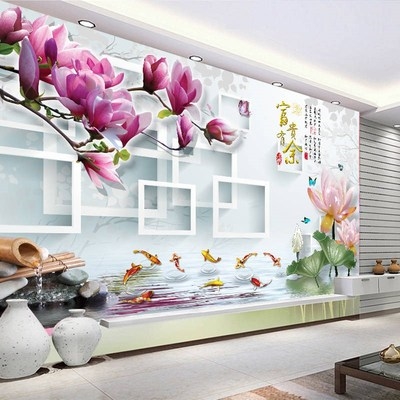 极速电视背景墙i壁画墙纸自粘装饰墙贴画3d立体中式客厅卧室墙上图片
