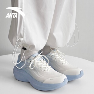 安踏叶子女款鞋7运动鞋2026新款舒适透气缓震青年厚底休闲跑步鞋