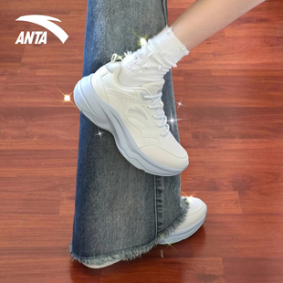 老爹鞋 复古网球运动鞋 新款 厚底轻便休闲鞋 女 ACE2羽毛球鞋 安踏女鞋