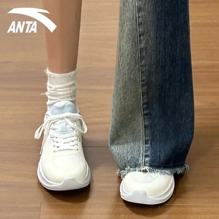 安踏漫步运动鞋女2026夏季轻质网面初中学生体测减震软底跑步鞋子