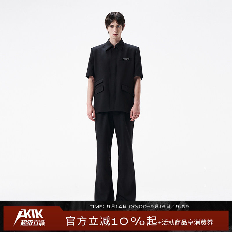 AKTK西装 春夏新款 原创设计 短袖廓形西装夹克（男款）图片