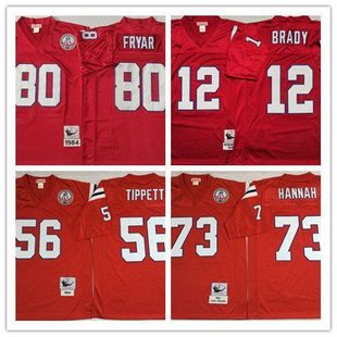 【新英格兰爱国者】橄榄球服 patriots复古刺绣Mitchell & Ness