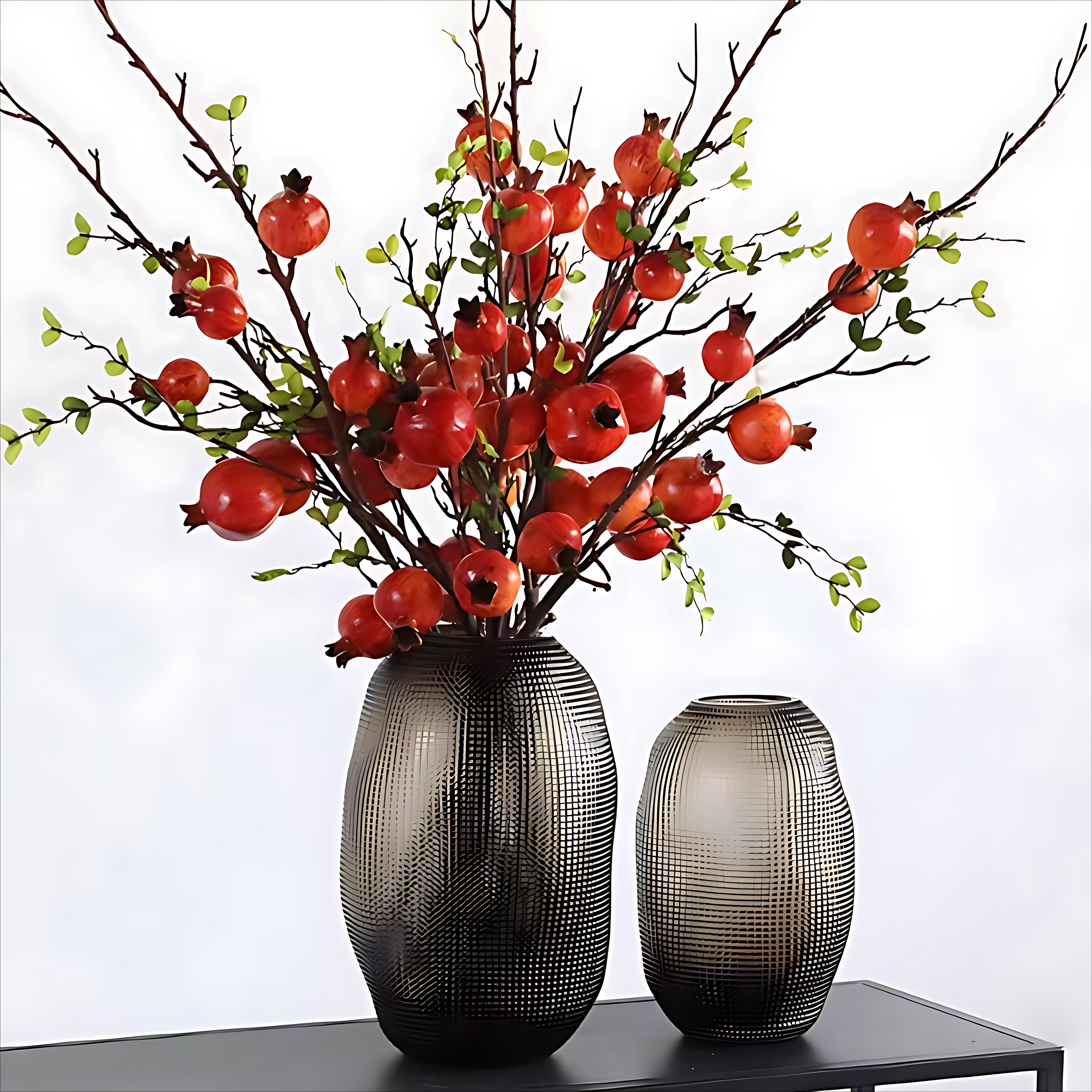 轻奢复古大肚玻璃花瓶创意摆件