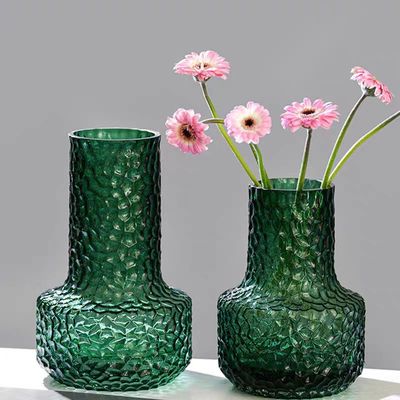 蜂巢复古轻奢高级感ins风玻璃花瓶插花摆件小众水养鲜花百合花器