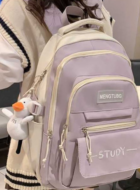 2025小学生书包初中背包女3-6年级儿童school bags减负双肩包护脊