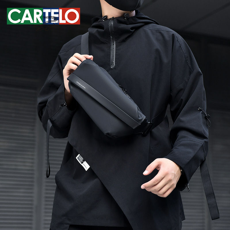 新款男士胸包潮流韩版防泼水斜挎