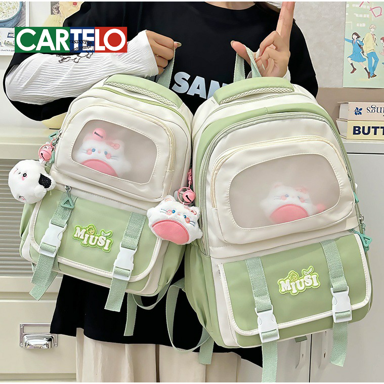 日系ins风小清新书包女小学生双