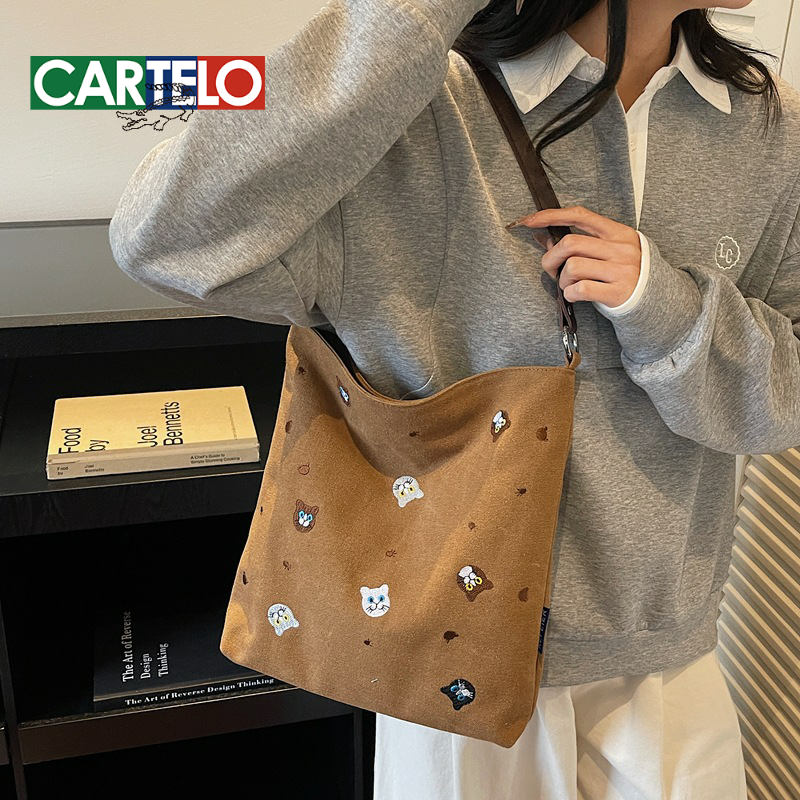 大容量帆布包包2025新款手提包刺