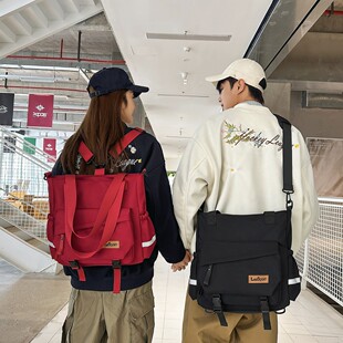 韩版多用包包男女2026新款补课包学生双肩包多用途手提单肩斜挎包