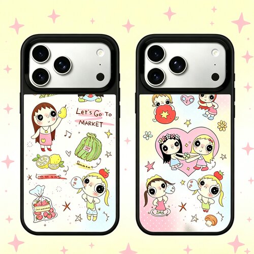 可爱小玉yuy苹果手机壳C家适用iPhone17ProMax/16/ 15 /14女生好看全包防摔镜面磁吸手机保护套硬壳