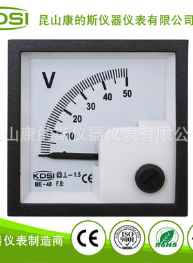 KDSI/康的斯 指针式电压测量仪BE-48 DC50V直流柜仪表 低压电柜表