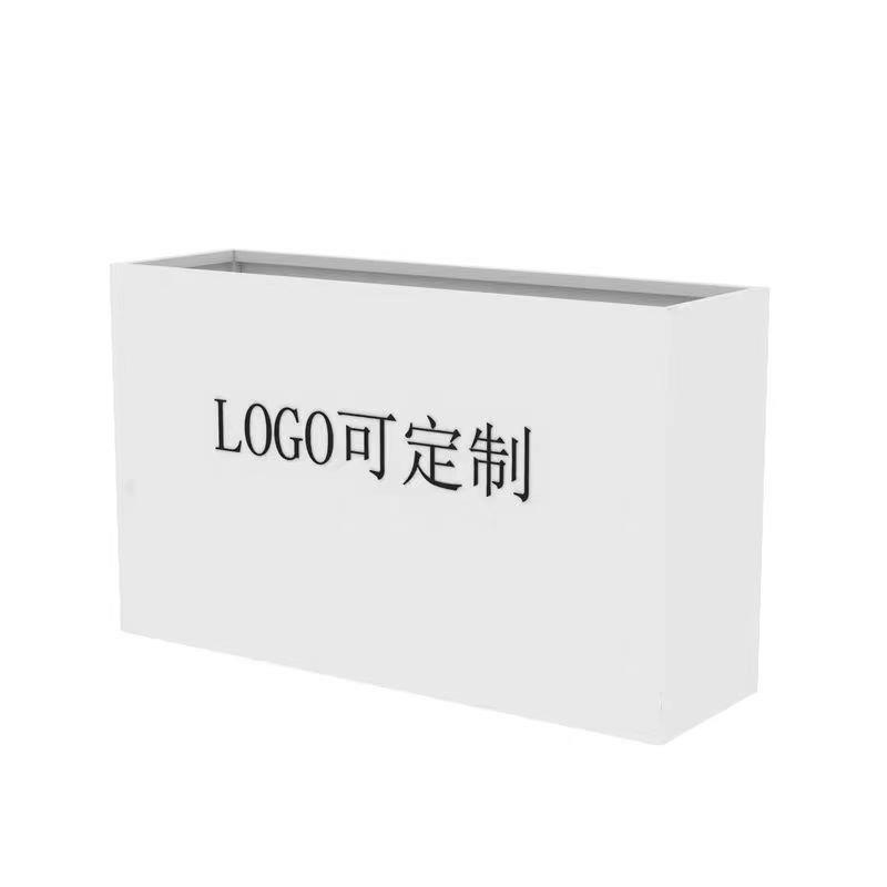 户外花箱外摆商业街咖啡馆铁艺花盆长方形花盆隔断围栏花坛花槽