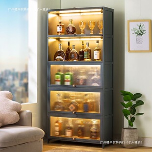 2026厨房架置物架落地多层餐边柜橱柜置物柜碗架碗柜收纳柜餐具柜