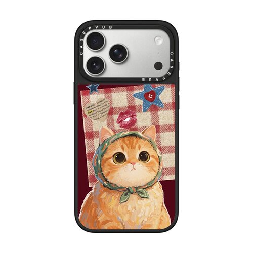 CASEPVUB秋冬头巾猫咪18promax适用苹果iphone17pro保护套防摔16明星网红同款Magsafe磁吸可爱卡通个性手机壳