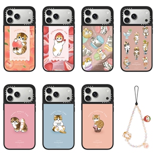 CASEPVUB鞠婧祎同款Mofusand甜品猫咪17promax适用苹果iphone16pro手机壳防摔15明星同款Magsafe磁吸卡通硬壳