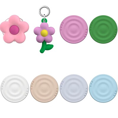 CASE粉色花朵蜜萝紫藤蔓绿磁吸手机支架通用可折叠硅胶磁吸支架