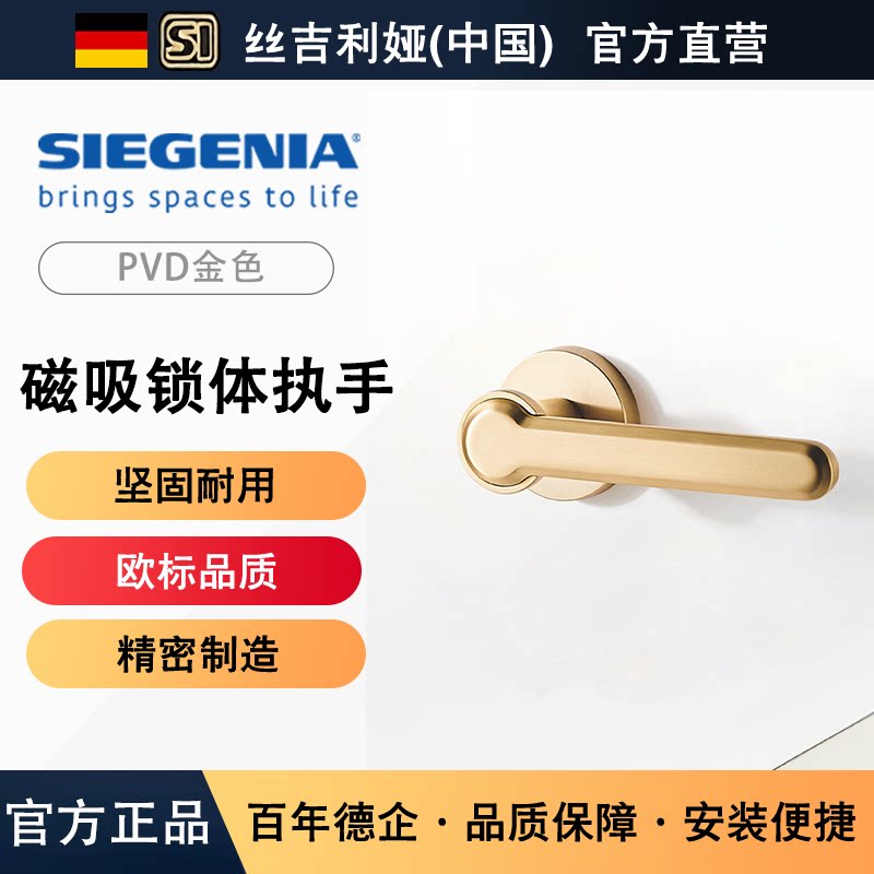 丝吉利娅金色双面门执手