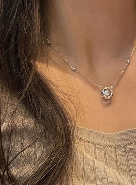 莫比乌斯三秒心动项链女百搭ins风轻奢气质高级设计感灵动锁骨链