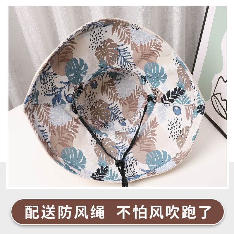 新品Sanya seaside photo hat new female summer double-sided p