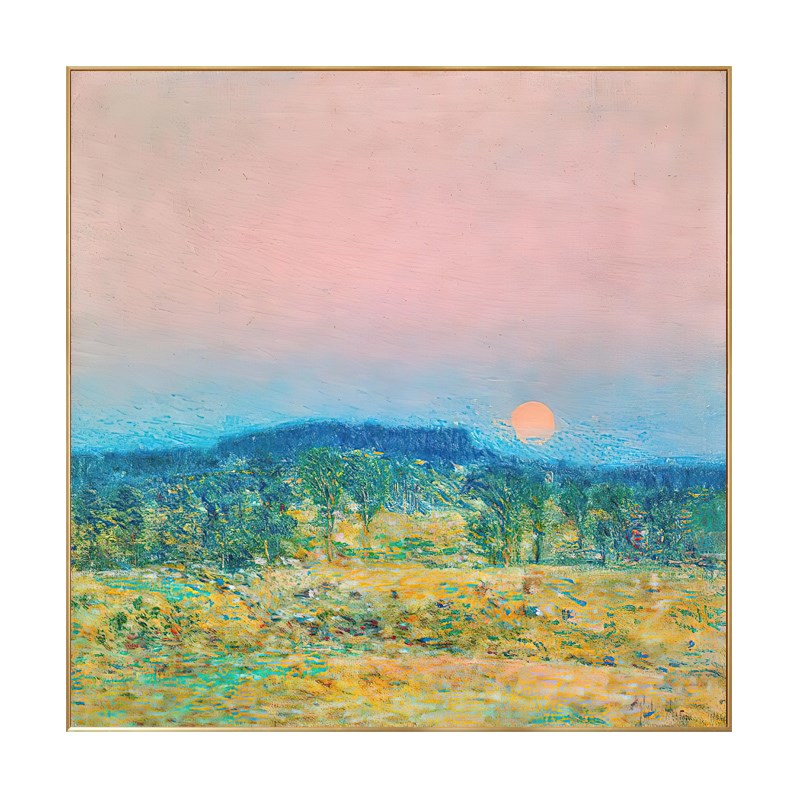 速发蔡尔德哈萨姆日出日落海边风景油画装饰画客厅卧室床头餐厅挂