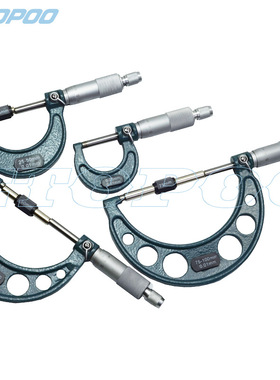 Etopoo  25/50/75/100MM 0.01MM 4件套千分尺外径千分尺套装