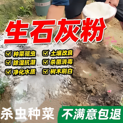 种菜专用石灰粉杀虫消毒干燥剂