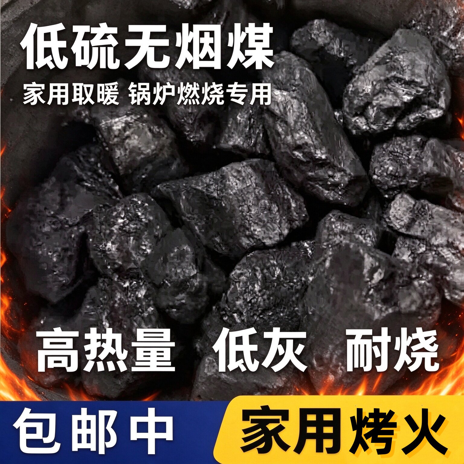 无烟耐烧家用取暖焦炭块厂家直销