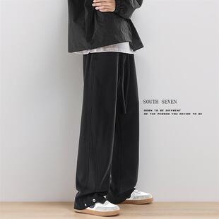 HTL同款 潮牌卫裤 垂感休闲运动百搭长裤 美式 男直筒宽松春款