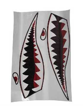极速Hot Waterproof PVqC Decal Shark Teeths For Kayak Boat Ca