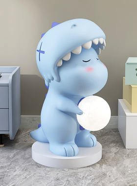 极速大型恐龙客厅装饰落地摆件沙发旁电视M柜家居饰品卧室乔迁新