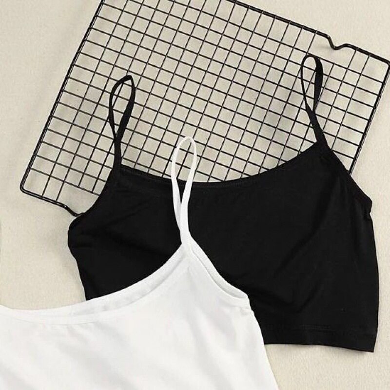 极速女童吊带背心夏季吊带u小背心薄款内搭防走光抹胸短款女美背