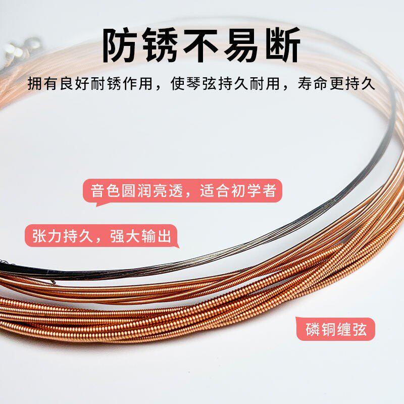 极速Guitar string folk guuitar QINXIAN a set of six guitars