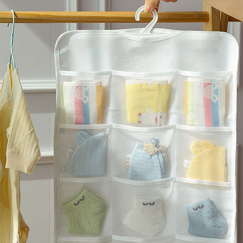极速袜子专用收纳袋内裤衣柜门後挂式儿童吸M汗口水巾整理神器挂
