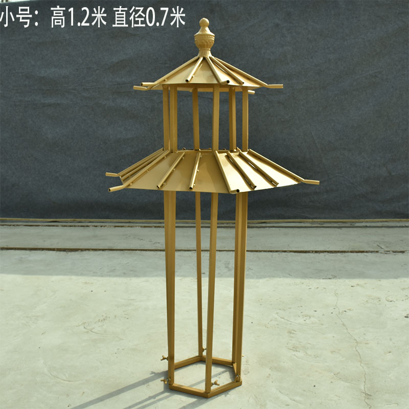 极速厂销新中式路引双层六角亭中式路引凉亭N婚庆道具婚礼屏风路