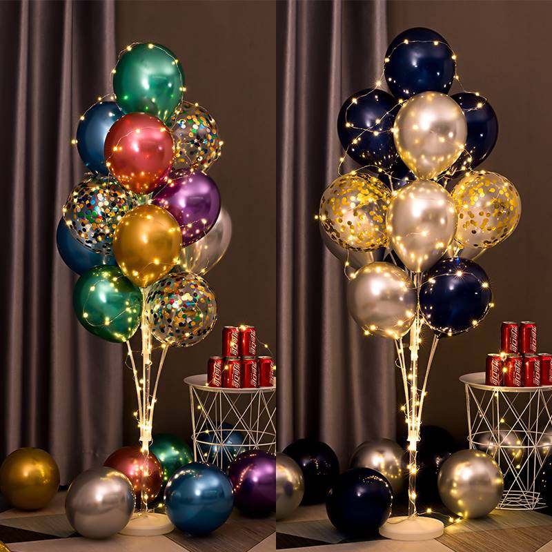 极速13Pcs Multi Confetti Balloon Happy Birthday SParty Ballo