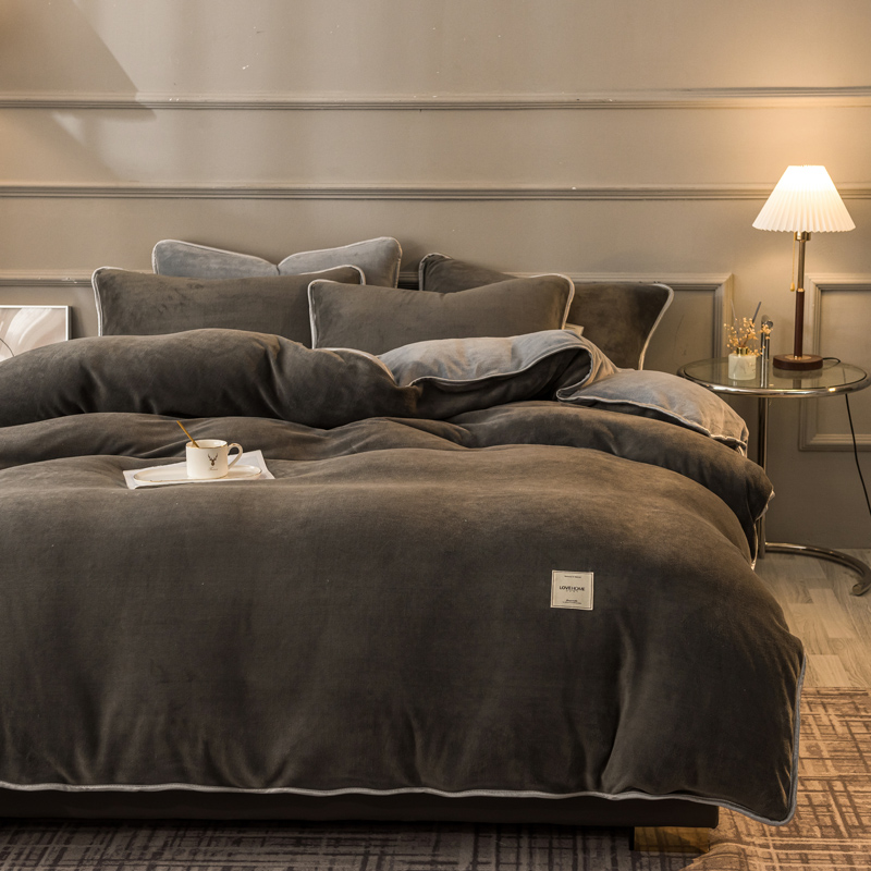 极速冬季珊瑚绒被套单件冬s天牛奶绒被单A加厚宿舍单人150x200被