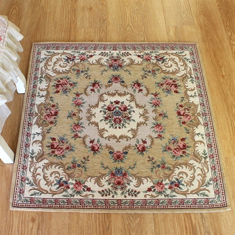 极速地毯布艺美式乡村门垫脚垫垫子地垫J玄关欧式图案法式书房电