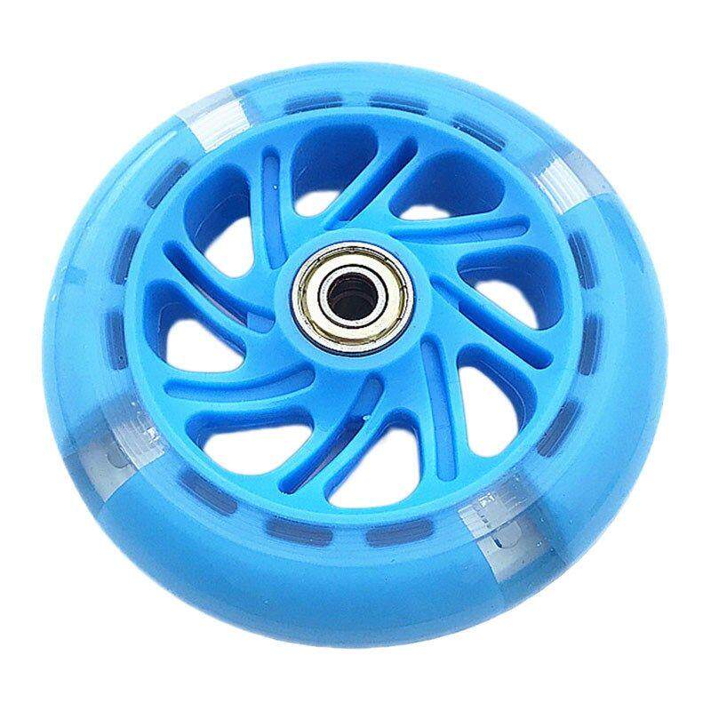 极速儿童滑板汽车配件轮子静音pu剪刀扭扭发光R三轮胎螺丝蛙式车