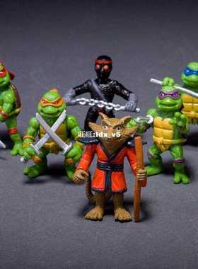 极速new6Pcslot Teenage Mutant Ninja TurtlLes TMNT Action Fig