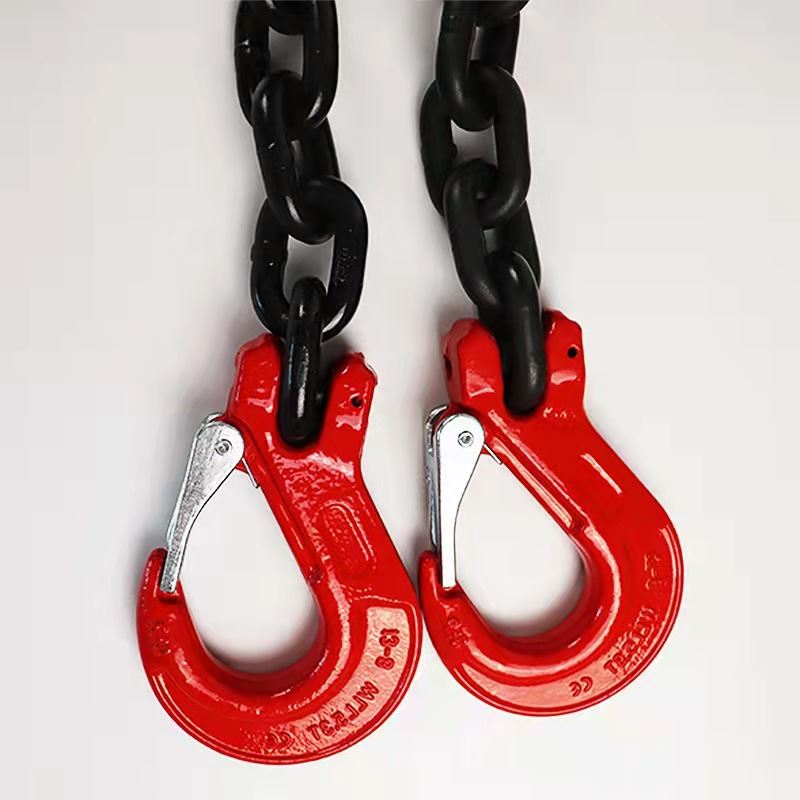 极速新链条吊索具 大开口成套链条吊索H具吊环吊钩2吨单肢四腿链