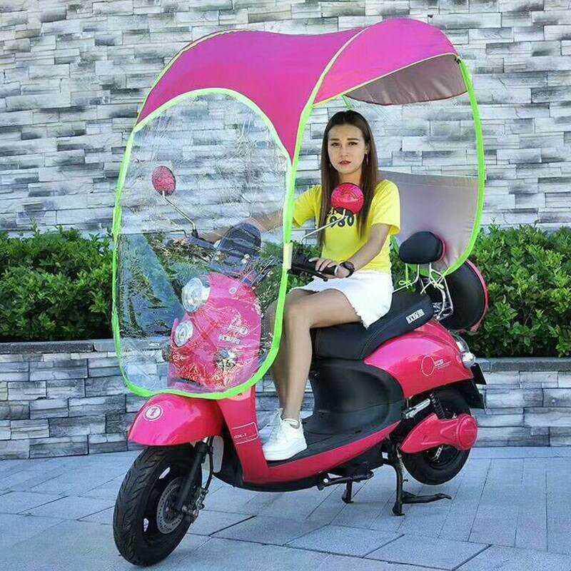 极速遮雨棚蓬电动m冬季保暖电瓶挡风伞两轮雨篷超大车棚遮阳