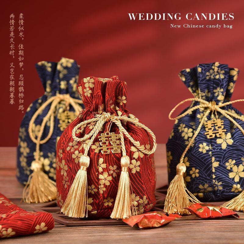 极速喜糖袋结婚喜糖盒子空盒婚礼包装盒礼盒糖盒免摺叠.喜糖盒伴