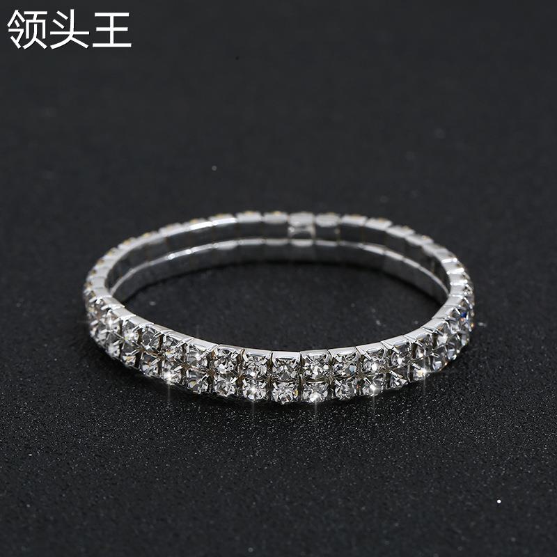 极速新娘贴脖水钻项链n水钻项链手錬三件套 锆石首饰套组jewelry