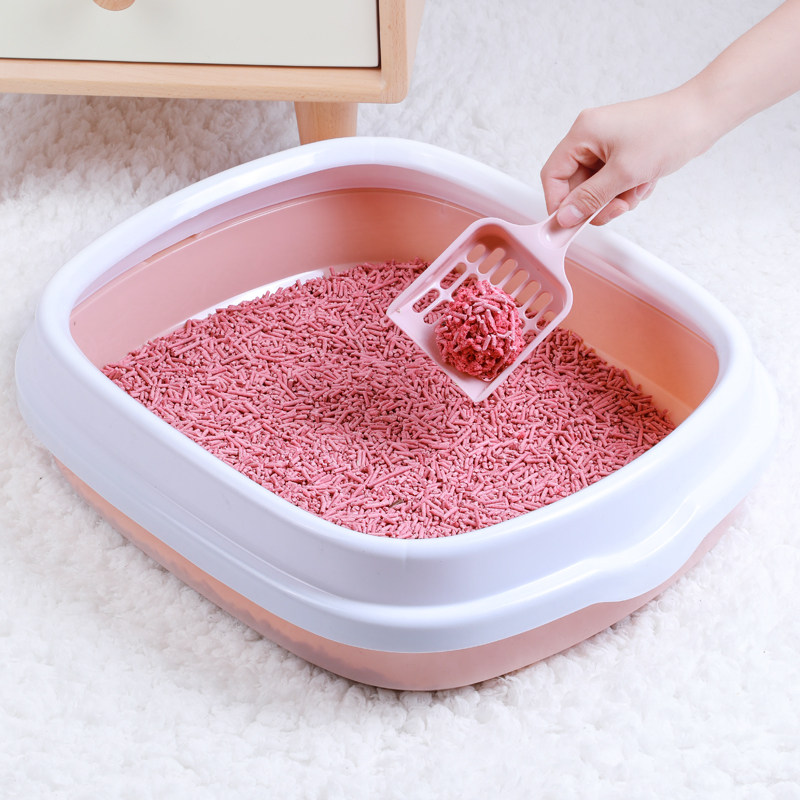 新品猫砂盆小号幼猫小猫专用品猫窝猫厕所一体猫沙盆X猫笼子猫窝图片
