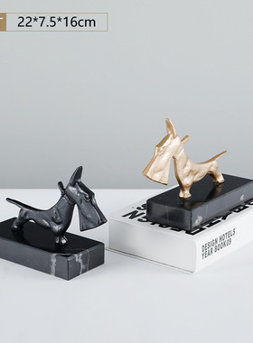 极速客厅电视柜极简小狗雕塑家居饰E品简约现代样板房橱窗酒柜轻