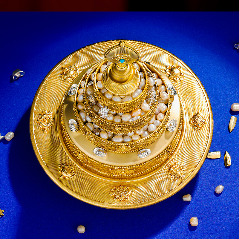 极速曼扎盘全套学院款供修铜曼扎升级款精美珠边R八吉祥曼茶罗整