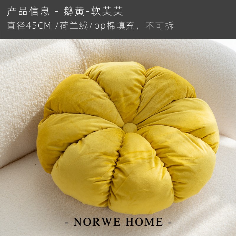 现货速发抱枕风花朵可爱生坐垫枕套客厅沙发靠枕背腰枕卧室飘窗新